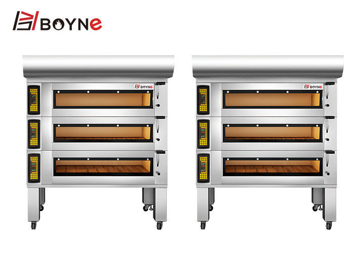 380V Commercial Bakery Kitchen Equipment 3 Deck 6 Trays Bread Oven