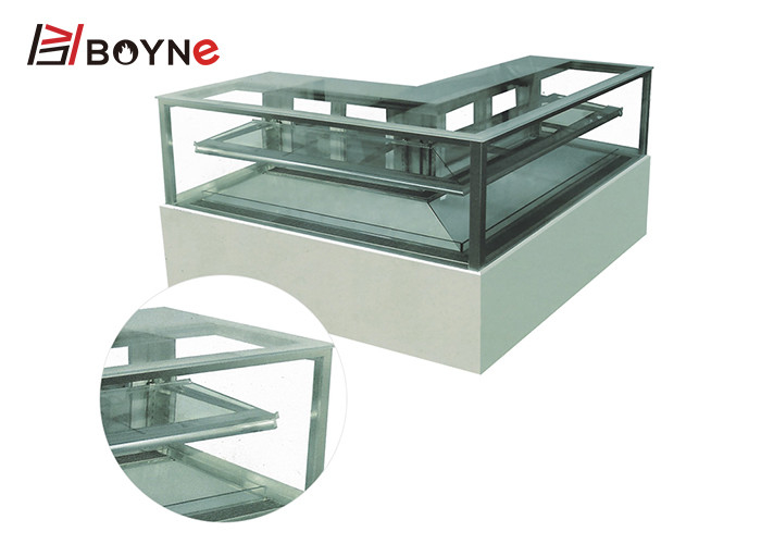 L Type Two Layers Corner Display Freezer Can Custom -Made The Size