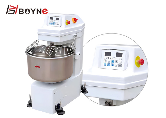 Touch Panel SS201 Bakery Processing Equipment 80L Douh Mixer with white painting